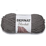 Bernat Blanket Super Bulky Yarn, 5.3oz, Guage 6 Super Bulky, Dark Grey