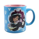 Silver Buffalo DP9634G Disney Princess Jasmine Jumbo Glitter Ceramic Mug, 20-Ounces