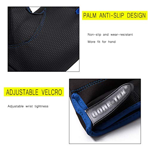 QLGRXWL Angelhandschuhe,Fotograf Outdoor-Handschuhe,3 Geschnittene Finger Touchscreen,Zum Fliegenfischen Ski… – Bild 7