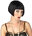 California Costumes womens Flirty Flapper Wig Adult Sized Costumes, Black, One Size US