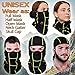 GearTOP Tactical Balaclava and Motocycle Face Mask, Black and Green