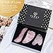 Rose Quartz Gua Sha Facial Tool Set by Esmee | 3 in 1 Premium Guasha Kit | 100% Real Rose Quartz Crystal | Anti-aging Beauty Therapy for Massage and Skin Rejuvenation (rose quartz)