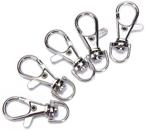 Mini Clasps &amp; Hooks Metal Lanyard Hook Swivel Snap For Paracord Lobster Clasp Clips Craft Projects 25Pcs