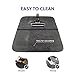 WePet Cat Litter Mat, Kitty Litter Trapping Mat, Large Size, Honeycomb Double Layer, No Phthalate, Urine Waterproof, Easy Clean, Scratch Scatter Control, Catcher Box Pads Rug Carpet 30x25 Inch Grey