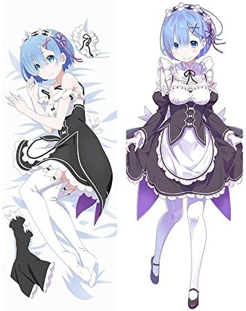 You Loving August 2016 update re zero kara hajimeru isekai seikatsu sexy rem ram pillow cover Beatrice &amp; emilia body Pillowcase (40x120cm peach skin, 10)