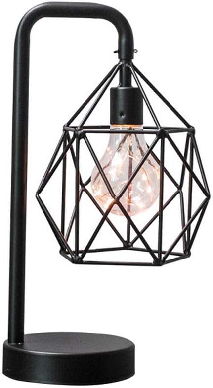 Towero Simple European Geometric Wrought Iron Table lamp B&B Bedside Table Decoration Jewelry rotisserie Shelf Creative Soft Decoration