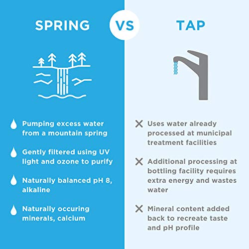 JUST Water Infused | Organic Fruit Flavored Spring Water | Eco-Friendly Boxed Bottled Water | Zero Sugar, Artificial Flavors, or Sweeteners, 8.0 Alkaline pH | Lemon, 11.2 oz, (Pack of 24)
