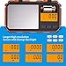 (Newest) Digital Pocket Scale, 200g-0.01g Mini Scale, Highly Accurate Multifunction with Premium Stainless Steel Finish, LCD Backlit Display, 6 Units, Auto Off, Tare (Orange,Battery Included)