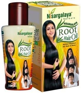 Nisargalaya Herbals ROOT Hair Oil Vitaliser For Nourishment of Hair Roots and New Growth