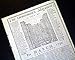 Early & Rare 18th Century CANADA Hudson Bay North America MAP 1790 Old Magazine GENTLEMAN'S MAGAZINE, London, March, 1790