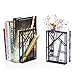 SRIWATANA Bookends Black, Book Ends Heavy Duty for Shelves Non-Skid & Anti-Scratching, Artistic Design