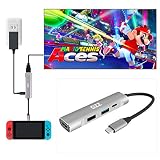 USB Type C to HDMI Digital AV Multiport Hub, USB-C (USB3.1) Adapter for Nintendo Switch, Samsung DEX Mode, MacBook Pro and More, with USB3.0, USB2.0, 4K HDMI and PD Charging, Portable Dock Aluminium
