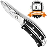 NOVASKO Premium Heavy Duty Spring Loaded Poultry Shears (Plain Box)
