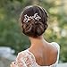 Unicra Wedding Hair Pins for Bride- Bridal Hair Accessories for Bridesmaids and Flower Girls(pack of 2)