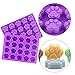 BAKHUK Puppy Dog Paw and Bone Silicone Candy Mold,FineGood Reusable Silicone Molds for Making Candies,Chocolate,Ice Cubes and Biscuits. (20 Cavity,3pcs)