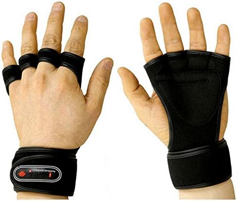 NEW Weight Lifting Gloves Fitness Gym Training Gloves Long Wrist Wrap Gloves