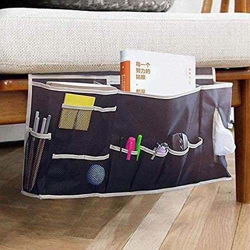 Amazon Com Glin Bedside Caddy 12 Various Pockets Perfect College Dorm Room Bunk Bed Bedside Organizer Durable Stable Material Bed Caddy Large Size Holds Your Laptop Books Tablet Phone More Black1 Home Kitchen