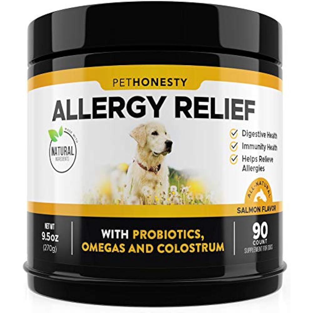 Allergy Relief Immunity Supplement For Dogs Omega 3