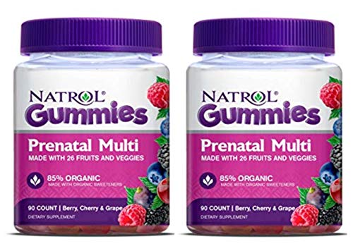 Natrol Prenatal Multivitamin Gummy, 90 Count Pack of 2