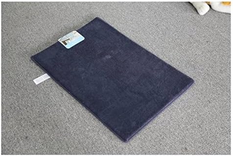 Townhouse Rugs 2 Pack Luxurious Memory Foam Bath Mat Door Mat 16x22 Dark Blue