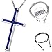 Honeystore Unisex Titanium Steel Rolo Chain Crucifix Cross Pendant Easter Prayer Necklace