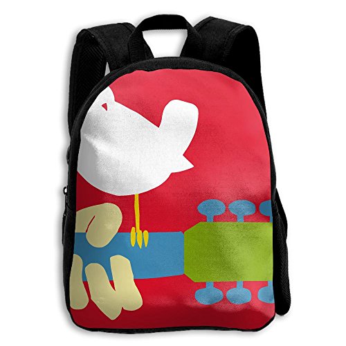 YEWEI Woodstock Perched Men And Women 3D Printing Wide Zipper School Travel Bag Shoulder Bag Child Backpack