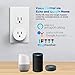 Mini Wi-Fi Smart Plug Works with Alexa Google Home and IFTTT, No Hub Required, Smart Socket with Timer Function, FCC ROHS Listed (1 Pack)