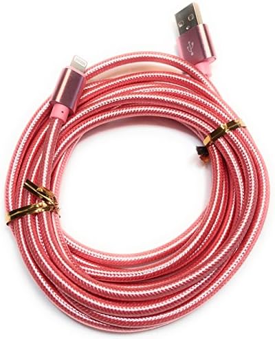 2-Pack Lightning Cable, Extra Long 10ft Pink Charger for iPhone (X, 8/8 Plus, 7/7 Plus, 6/6 Plus/6s/6s Plus, 5/5s/5c) and iPad (4/5/Pro, Air/Air 2, Mini 2/3/4)