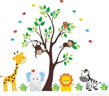 jungle wall decals nursery