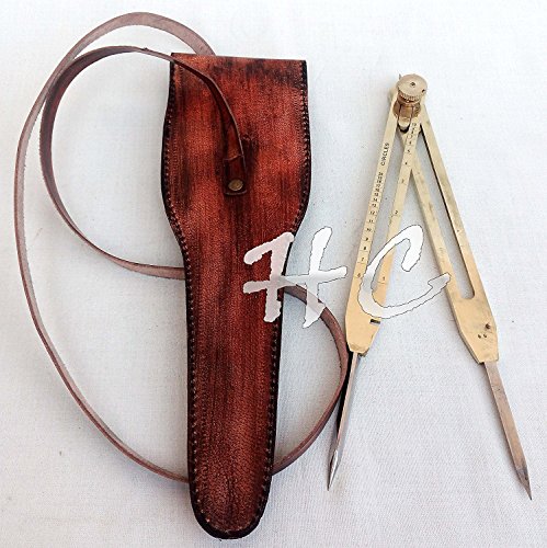 9"Brass Antique Drafting Tool Proportional Divider Compass Scientific Instrument - Thumbnail 3