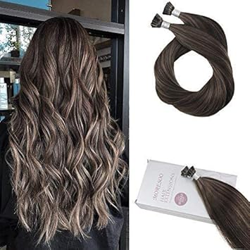 Amazon Com Moresoo 22 Inch 50g 100 Remy Human Hair Extensions I
