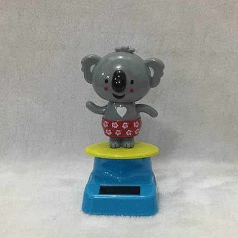 AKDSteel Halloween Shook His Head Doll Solar Powered Dancing Christmas Gift Swinging Animated Toy Car Decor 11cm high Kara -for auto