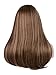 OneDor Mix Long 3/4 Women's Wigs Hairpiece Straight Hair Piece with Headband (L10-124)