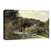 Canvas Wall Art Landscape at Beautiful by Pierre-Auguste Renoir Canvas Prints Home Artwork Decoration for Living Room,Bedroom - 12x18 inches