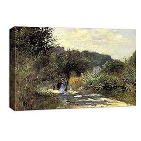 Canvas Wall Art Landscape at Beautiful by Pierre-Auguste Renoir Canvas Prints Home Artwork Decoration for Living Room,Bedroom - 12x18 inches