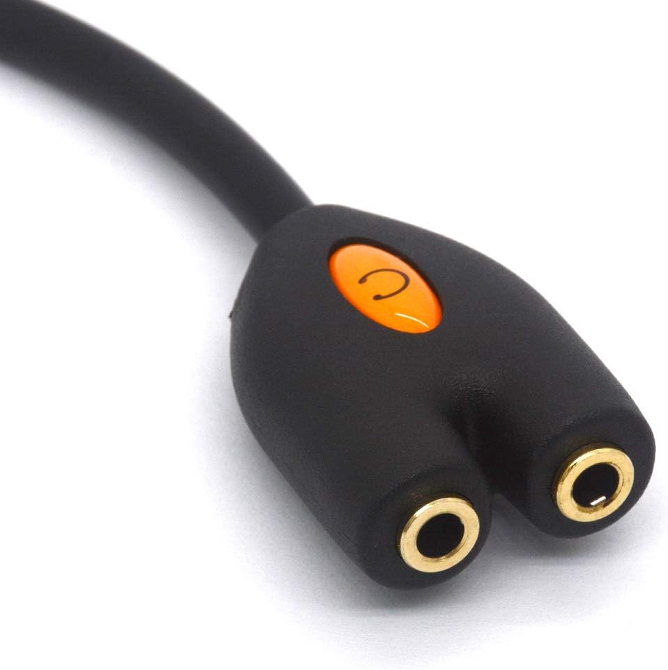 Tomost 3.5mm Headphone Mic Splitter, 3.5 TRRS Audio Microphone Y Cable Adapter for MP3 players, Laptop, Smartphone, Gaming Headset - Image 5