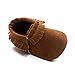 Kuner Baby Boys Girls Tassel Soft Soled Non-Slip Crib Shoes Moccasins First Walkers
