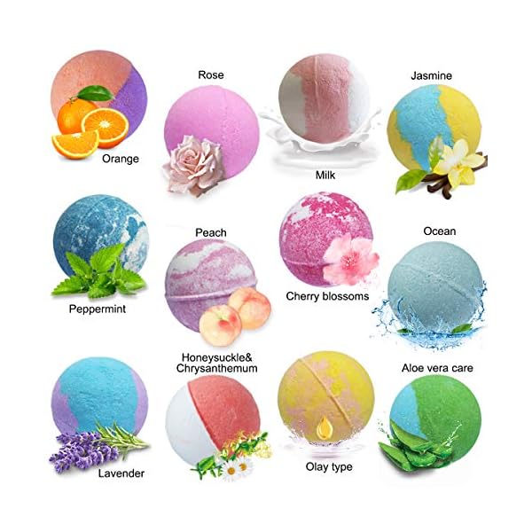 Bath Bombs for Kids with Surprise Toys Inside kids Bath Bombs Gift Set Bubble Bath Bombs for Girls and Boys(12pcs 3.5oz…