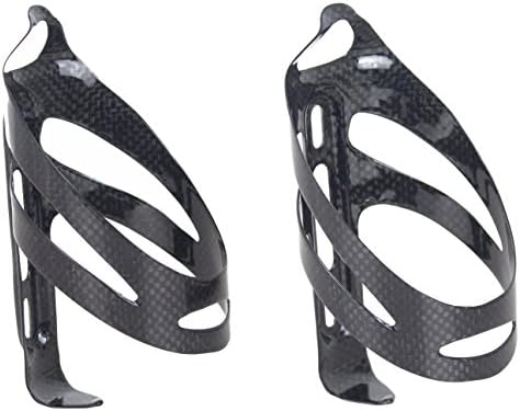 Cratic Carbon Water Bottle Cages 100% T1000 3K Carbon Fiber Gloss LightWeight 15g Per Pack of 2pcs Included Bolt 4pcs