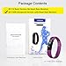 LETSCOM Fitness Tracker, Fitness Tracker Watch with Heart Rate Monitor, Slim Touch Screen and Wristbands, Wearable Waterproof Activity Tracker Pedometer for Android and Ios