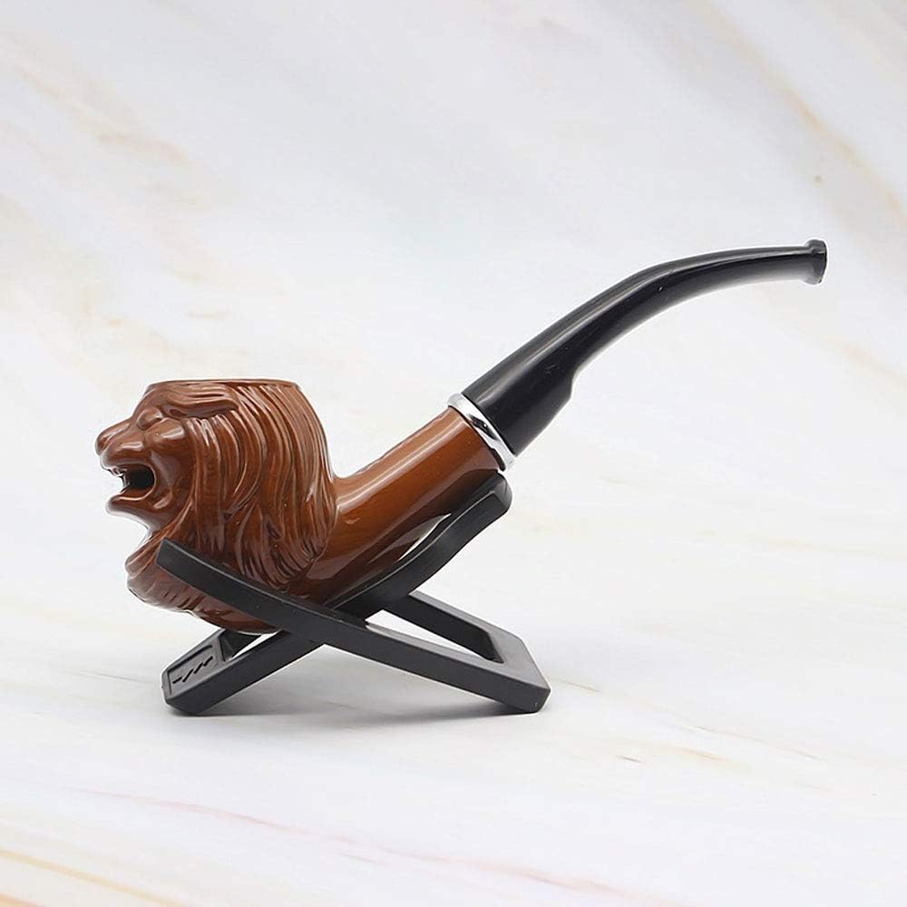 YTPB Sherlock Holmes Pipe,Classic Tobacco Smoking Wood Pattern Pipe Portable and Durable Detachable Mini Tool
