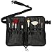 SanSiDo Makeup Brush Bag 32 Pockets Makeup Bag Professional Cosmetic Zipper PU Leather Makeup Organizer Travel Cosmetic Bag Artist Belt Strap Brush Holder (Brushes are not included)