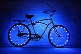 GlowRiders (2 Pack Ultra Bright LED - Bike Wheel Light String - Assorted Colors Bicycle Tire Accessories- Burning Man Accessory
