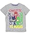 PJ Masks Toddler Boys Short Sleeve Tee Shirt, Heather Grey, 3T