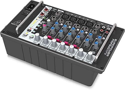 Behringer EUROPWER PMP500MP3 Ultra-Compact 500 Watt 8 Channel Powered Mixer with MP3 Player, Reverb and Wireless Option - Image 3