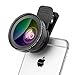 Cell Phone Camera Lens, Fuleadture 0.45X Wide Angle Lens + Super Macro Lens, Clip-On Phone Camera Lenses Kit Compatible for Smartphones