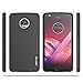 OMOTON Moto Z2 Play 2017 Case - Dual-Layer [Soft TPU Interior] [Durable PC Exterior] Case Cover for Motorola Moto Z2 Play XT1710 5.5 inch (2017), Black