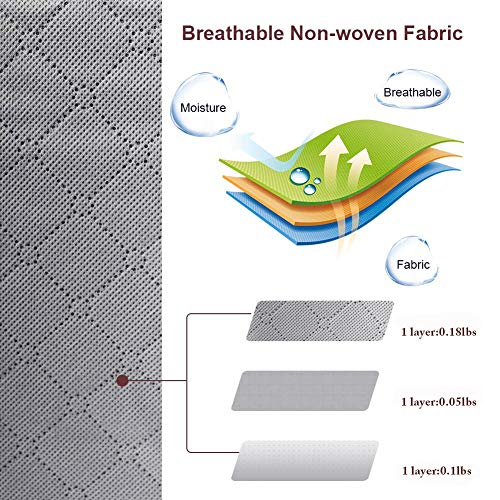 image for MOLOVA Foldable Closet Organizer Clothing Storage Bag Box with Clear W