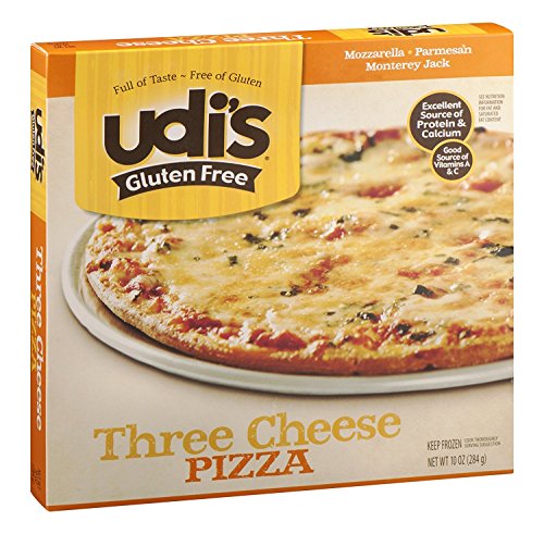 Udi's Gluten Free Pizza, Three Cheese, 10 Ounce (Pack of 6)