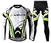 sponeed Cycling Pants for Men Mountain Leggings Bike Jersey Cloth Biking Shirt Bicycle Outfits Tights US M Green